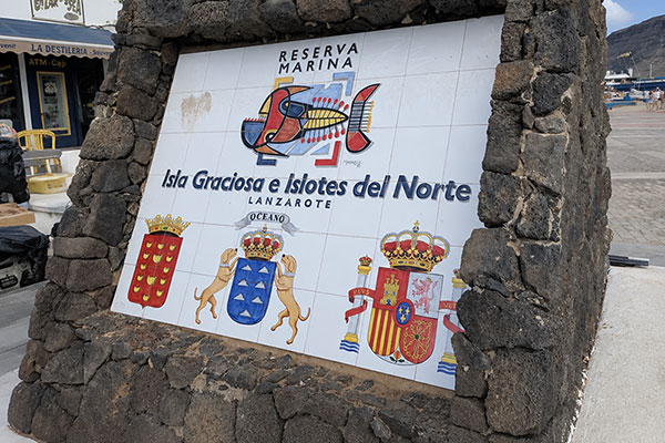 Île de La Graciosa au large de Lanzarote, huitième île officielle des Canaries
